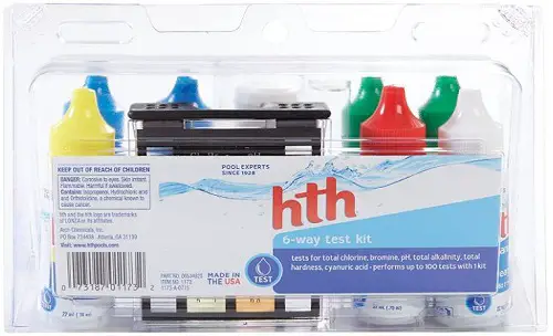HTH 6-Way Test Kit Pool Water Tester